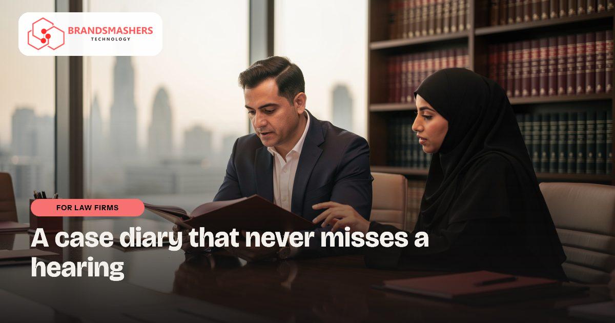 Law firms: A Case Diary That Never Forgets a Hearing