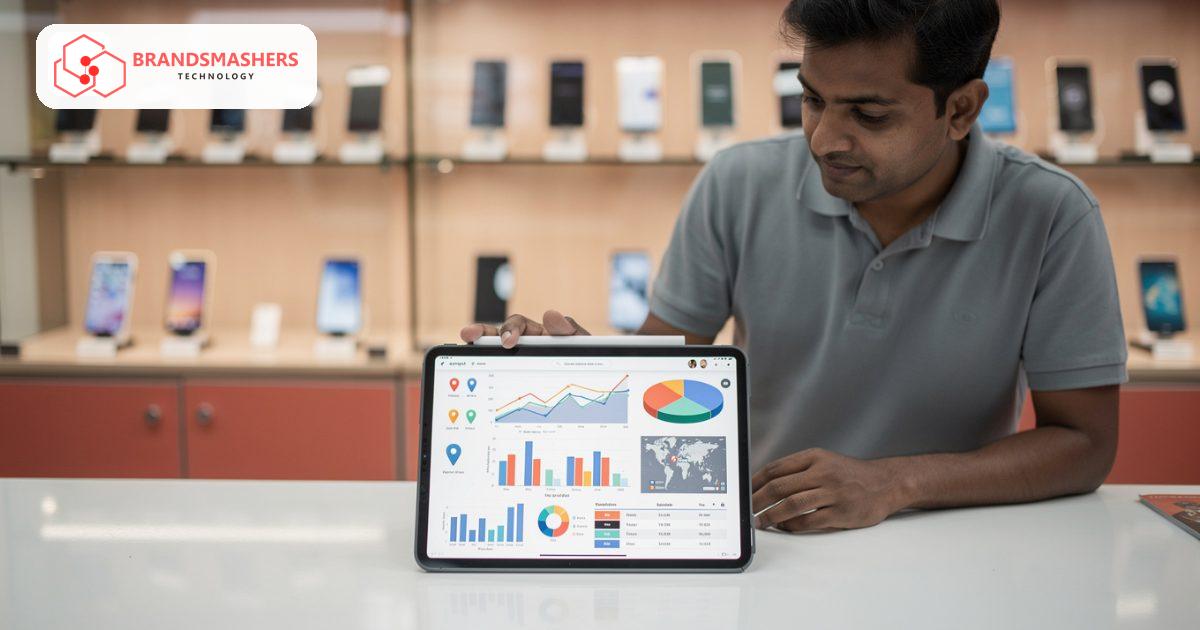 Software in use at mobile and electronics retailers