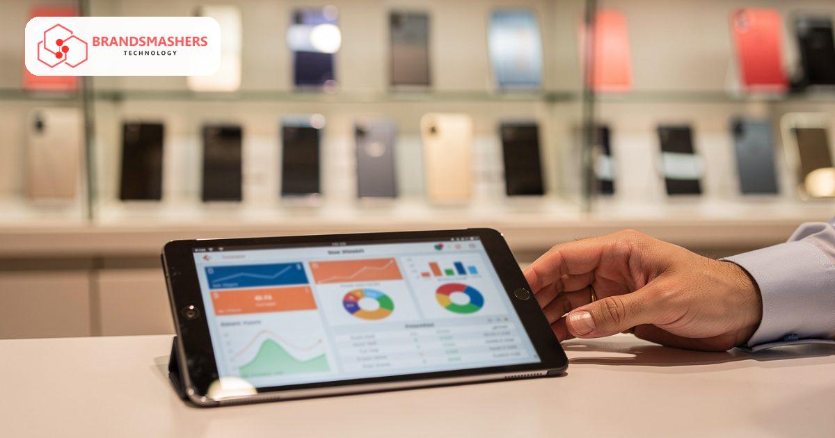 Software in use at mobile and electronics retailers